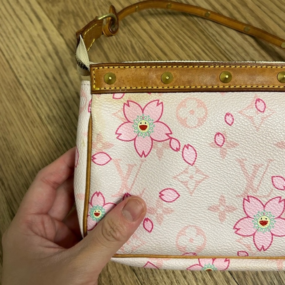 Louis Vuitton x Murakami Pink Cherry Blossom Pochette - Picture 4 of 9